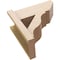 Ekena Millwork 8-in W x 18-in D x 18-in H Funston Slat Rough Cedar Woodgrain TimberThane Outlooker, Primed Tan OUTUR080X18X18FST24RCPR - alternate 5